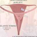 FINETOO 10 Pack G-String Thongs for Women Cotton Panties Stretch T-back Tangas Low Rise Hipster Underwear Sexy  (XXL)