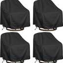 Outdoor Swivel Lounge Chair Cover, Heavy Duty Waterproof Patio Furniture Cover (30" W x 34" D x 38.5" H)