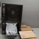 29.5 Inch Waterfall Kitchen Sink with Faucet, Black Stainless Steel Workstation Sink Combo with Cup Washer, Digital Display, Cutting Board and Drain Set, Single Bowl Drop In Kitchen Sink