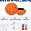 Fsitego Interactive Dog Ball Toys, Durable E-TPU Material & IP65 Waterproof, Automatic Moving Bouncing, Rotating Smart Dog Toy for Small, Medium, Large to Keep Them Busy