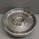 Shrimp Cocktail Serving Dish Chilled Serving Tray for Parties with Ice Bowl Stainless Steel Platter Charcuterie Servings Board Cold Dish for Shrimp Seafood Fruit Vegetable Buffet Restaurant