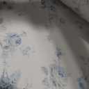 Laura Ashley - Queen Comforter Set, Soft Cotton Bedding with a Medium Weight for Year Round Use, Reversible 3 Piece Bed Set with Matching Pillowcases (Belinda Chambray Blue)