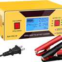 Car Battery Charger Automatic, 6/8/12/14/16/24V Adjustable Voltage Battery Charger 0-10A, Battery Maintainer, Smart Trickle Charger for Golf Cart, Car,Automotive,Motorcycle,Lawn Mower,Marine,Boat,ATV