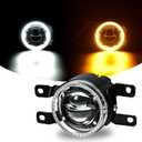 Laser Fog Lights with DRL Fit for Toyota 07-13 Camry,09-13 Corolla,10-11 Prius,06-12 RAV4,08-10 Highlander,12-16 Tacoma Upgrade and Modified 1 Pair Fog Lights Assembly, Front Bumper Driving Fog Lamps