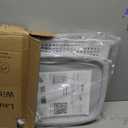 Sufdari 90L Laundry Basket with Wheels, Rolling Laundry Hamper with Lid and Handles, Plastic Rattan Clothes Organizer, Dirty Clothes Basket for Laundry Room, Bedroom, Dormitory Storage, 12.6" x 16.9" x 26"