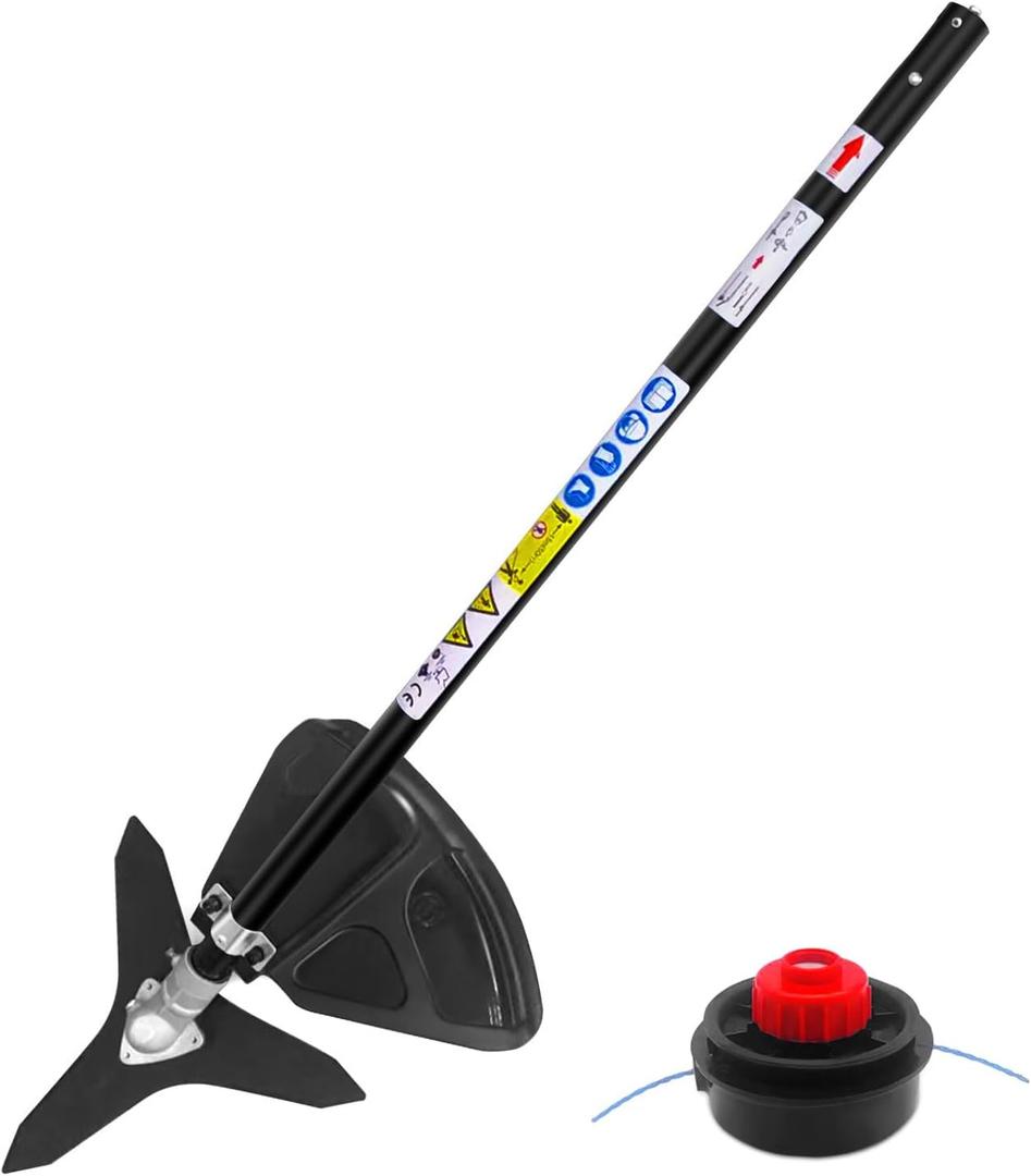 Brushcutter Attachment/Expand-It Straight Shaft Trimmer Attachment fits for Ryobi,Hart,Craftsman,Weed Eater,Mtd pro,Troy-Bilt,Toro,John Deere,Hus 128LD Most Powerhead,trimmerhead,Brushcutterhead