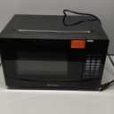 Emerson 0.9 Cu. Ft. Compact Countertop Microwave Oven with Touch Control, LED Display, 900W, 6 Auto Menus with Removable Glass Turntable and Child Safety Lock, MW9255W, White