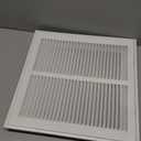 Rocky Mountain Goods Air Return Grille for 12"x12" Vent Opening - Heavy Duty Steel - Premium Finish - Includes Screws - Louvered Design - Paintable Vent Cover - Matte White - Consistent Air Flow