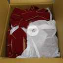 CT Craft Christmas Handmade Tree Topper Bow 10" X 26" X 12 PCS Burgundy/Red Wine Velvet Ribbon Gold Wired Edge for Tree Topper Wreath Indoor Outdoor Holiday Decoration