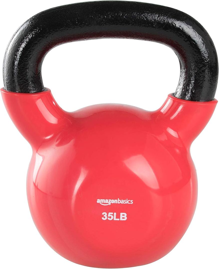 Amazon Basics Vinyl Kettlebell 35 LB