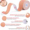 Professional Breast Lift Support Tape (5inches with sillicone covers)