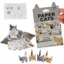 New 2026 Paper Cats - DIY Origami Paper Cats - 50 Sheets DIY Origami Paper to Fold Cute Cat Figures, paper cats origami,Fun Craft Activity for Adults & Kids, Desk Decoration & Gift for Cat Lovers