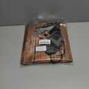 Buryeah Wooden Backdrop Wall Brown Wood Fabric Background Polyester Rustic Photo Backdrop for Photoshoot Baby Shower Wedding Party Photography Supplies (10 x 10 ft)