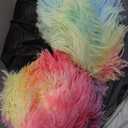 ShinHye Cat Bed Round Plush Fluffy Hooded Cat Bed Cave, Cozy for Indoor Cats or Small Dog beds, Soothing Pet Beds Doughnut Calm Anti-Anxiety Dog Bed - Waterproof Bottom Washable (2323inch, Multicolor)