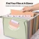 SUNEE Hanging File Folders, 50 Pack Letter Size Hanging File Folders with 1/5-cut Tabs, Stay Organized for Your Home and Office Bulk File, Documents and Paper, 10 Pastel Colors