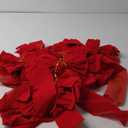 WILLBOND 6 Pieces Large Bow Velvet Christmas Bows Hanging Holiday Xmas Bows for Christmas Wreaths Decoration or Tree Toppers Indoor Decor Party Supply, 9.8 x 17.7 Inch(Red) (Red)