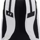 Under Armour Unisex-Adult Hustle 6.0 Backpack, (100) White/White/Black, One Size Fits Most