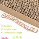 Cat Scratcher Pad, Oil Painting Furniture Saver Scratching Board, Cardboard Cat Scratcher House with Frame, Large Scratching Pad & Scratcher Bed, Cat Cardboard Scratcher for Indoor Cats