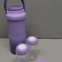 Momcozy 22oz Portable Breast Milk Cooler for Outdoor, Life Saver with 360 Total Cooling for 24 Hours, Larger Capacity Travel Breastmilk Chiller with 2pcs Baby Bottles for Breastmilk Storage, Purple