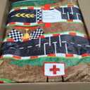 Kids Rug Car Rugs for Kids Toy Cars Play Mat City Life Road Rug for Cars Fun City Map for Carpet for Bedroom Boys (Sand Track, 63 * 94 inches) 