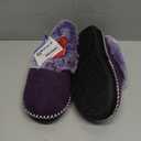 EverFoams Women's Bootie Slippers Warm Soft Comfy Memory Foam Non-slip Indoor House Shoes with Fluffy Collar (6, Purple)