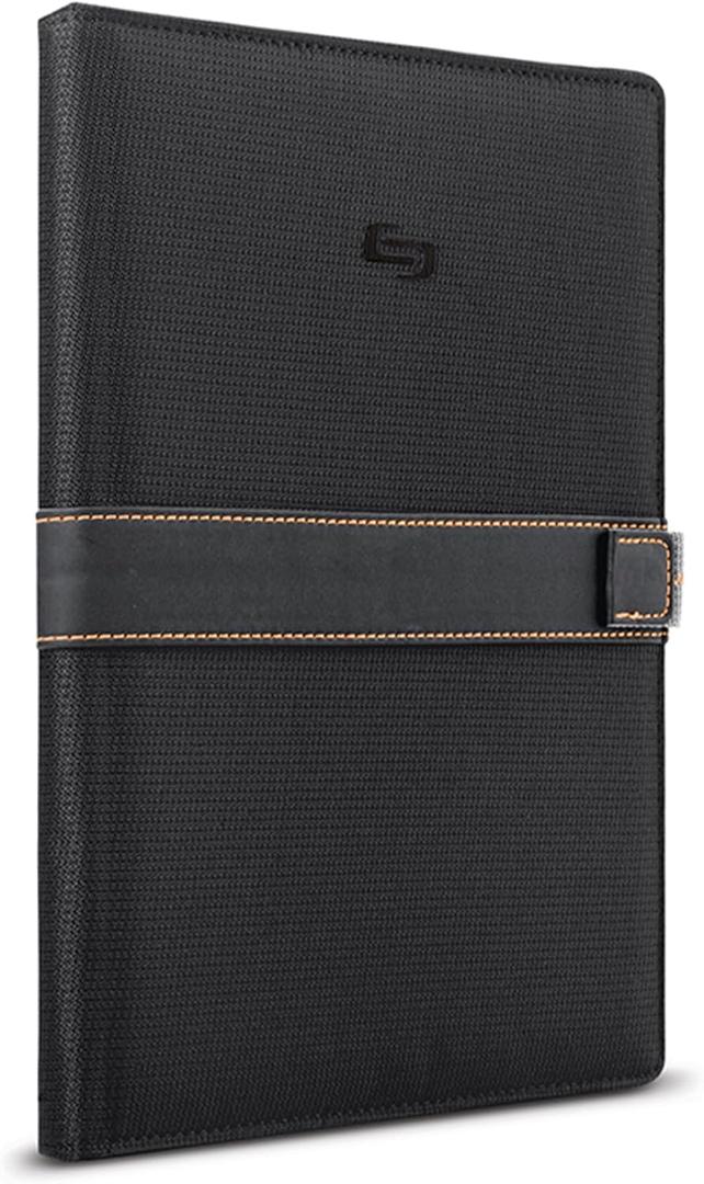 Solo New York Universal Tablet Case - Fits 8.5"-11" Tablets, Compatible with iPad 11th Generation, iPad Air M3, iPad Pro M4, Fire HD 10, & More, Magnetic Strap Closure - Metro, Black