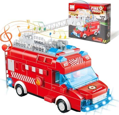 lausomile Play Ambulance Toy for Toddler Kids 3 4 5 6 7 8 Years Old - Friction Powered Emergency Rescue Vehicle Truck with Light and Sound,Christmas Birthday Gifts for Boys Girls Age 3-12