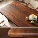 VEELIKE Auburn Cherry Wood Contact Paper Peel and Stick Countertops Waterproof Wood Wallpaper 24''x118'' Self Adhesive Wood Grain Contact Paper for Countertops Dining Table Kitchen Cabinets Vinyl Wrap