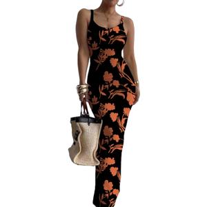 Nimsruc Women Summer Long Dress Casual Slip Sexy Slim Sleeveless Bodycon Maxi Dresses for Women 2024, Medium