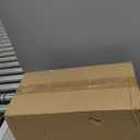 oliruim 11.8" Tall Blown Blue Glass Vase, Colorful Opaque Glass Vase, Unique Design Wide Mouth Art Decoration for Home, Living Room, Dining Table, Pampas Grass Decor (Blue)