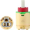 HJ-40 JL01GJ Faucet Cartridge Replacement, 40mm Shower Cartridge Replacement, Compatible with Replaces Cartridge on Many Brands Shower and Tub Cartridge