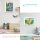 [3-Pack] Kids Art Frames, 8.5x11 Front Opening Kids Artwork Frames Changeable, White Artwork Display Storage Frame for Wall, Holds 50 Pcs, for 3D Picture, Crafts, Children Drawing, Hanging Art,