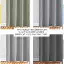 NICETOWN Light Gray Blackout Curtains 84 inch Long for Bedroom - Thermal Insulated Solid Grommet Light Blocking Window Curtains & Drapes for Living Room (2 Panels, 52 x 84 Inch, Silver Grey)