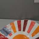 Retro Boho Orange Sun Door Mat, Hippie 70s Sunshine Sunrise Sunset Welcome Mats Doormat for Front Door Porch Indoor Outdoor Entrance Entryway, Sun Bath Mat, 17x30 Inch