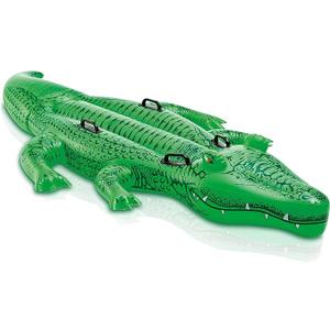 INTEX Giant Gator Inflatable Pool Float: Animal Pool Toy for Kids – 2 HeavyDuty Handles – 176lb Weight Capacity – 80" x 45" – for Ages 3+