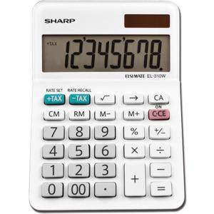Sharp EL-310WB Calculator, White 3.125, 3.38 x 4.75 x 1.0 inches