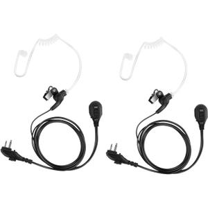 Undercover VOX Radio Earpiece with Ptt Mic Walkie Talkie Acoustic Headset for Hyt Hytera 2 Pin BD402i BD502i BD612i BD 500 510 550 610 EAM122Pack)