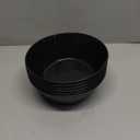 Wrova Wheat Straw Bowl Sets,6 PCS Unbreakable Cereal Bowl 36 OZ,Microwave and Dishwasher Safe Bowls,Soup Bowl Sets BPA Free Apartment Bowl for Serving Cereal,Oatmeal and Salad (Black)