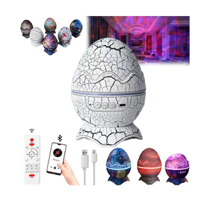 Dinoglow Egg Projector, Dinoglow 4 in 1 Northern Lights Projector, Dino Glow Egg, Wireless Music Player Dinosaur Egg Light Projector, 24 Color Variations, The Light Changes With The Rhythm (#A)