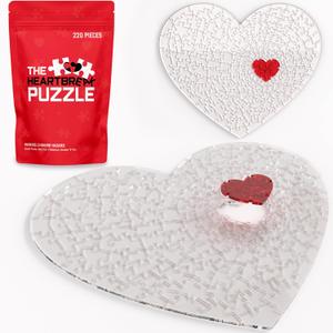Crystal Clear Acrylic 220 Piece Laser Cut Adults Puzzle - Perfect DIY Gift