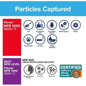 Filtrete Filter AIR 1000MPR 16X20X2IN NADP00-2IN-4