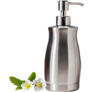 Brushed Stainless Steel Countertop Soap Dispenser Rust and Leak Resistant Hand Soap Pump with Funnel for Kitchen Countertops and Bathroom Dispensers (13.5 oz/400 ml) (Gray (Brushed Nickel) Gel Style)