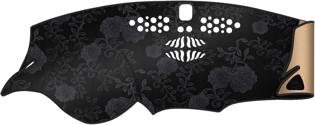 Dash Cover | Anti-Glare, Sun Protection, Dustproof, UV-Proof | Dashboard Covers Interior Car Accessories, Fit for Ch-evy Malibu 2016 2017 2018 2019 2020-2023 (Fits Vehicle w/o HUD Models)Black Flannel