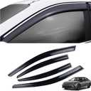 4 Pieces Tape-on Extra Durable Rain Guards Fit for 2025 2026 Toyota Camry,Window Deflectors,Window Visors (Smoke Black)