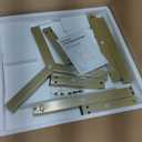 PPAMAPIC Round End Table, 2 Tier Side Table with Storage Shelf, Nightstand Accent Table for Living Room Bedroom Small Space, Golden Metal Frame, 19.7" D x 23.6" H, Rustic Brown