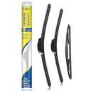 VEIGEIR Windshield Wiper Blades Compatible With Honda CRV CR-V 2017 2018 2019 2020 2021 2022 Original Factory Quality Front Rear Wipers Blade Set for My Car - 26" 17" 12" (Pack of 3)