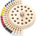 Wooden Memory Chess Matching Game: Family Board Games for Kids and Adults, Montessori Preschool Learning Educational Toy, Birthday Gift for Age 3 4 5 6 7 8+ Boy Girl