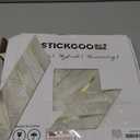 STICKGOO 10-Sheet Herringbone Tile Peel and Stick Backsplash, Beige Mixed Metal Gold PVC Stick on Backsplash, Self Adhesive Wall Tile for Kitchen and Bathroom