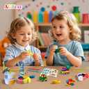 Artpar Kids Air Dry Clay Kit,12 Pack Traffic Modeling Magic Clay Sculpting Set | Ultra Light & Soft DIY Art & Crafts School Classroon Projects,Home Party Favors Supplies for Boys Girls Adults