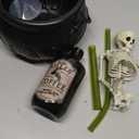 Halloween Decorations Indoor, Cauldron Halloween Decor Set with Magic Floating Potion Bottles Skeleton Mist Maker, Black Witches Cauldron Diffuser for Home Kitchen Mantel Party Decor